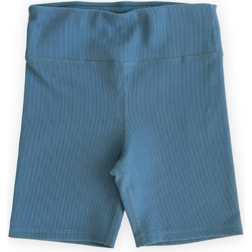 Ribbed Cycle Shorts, Blue