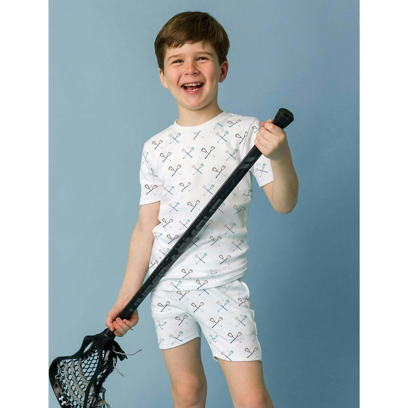 The Organic Short Sleeve Pajama Set [Lacrosse]