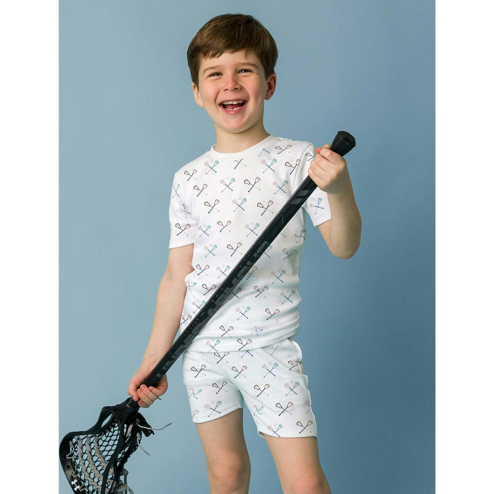 The Organic Short Sleeve Pajama Set [Lacrosse]