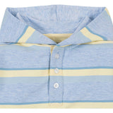 Organic French Terry Henley Hoodie, Blue