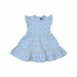 Garden Trellis Ruffle Dress