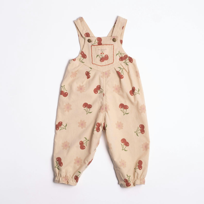 Overall Romper in Cherry Bloom