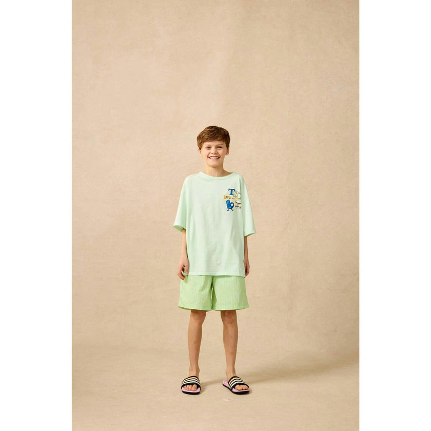 Organic Sunday Tee in Frosty Jade