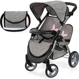 Bayer Design Dolls: Twin Star Stroller - Grey