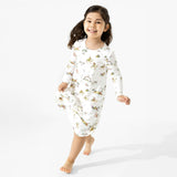 Yuletide Bamboo Girls' Long Sleeve Dress