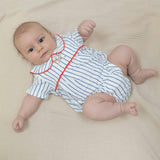 Baseball Stripe - Classic Box Pleat Bubble