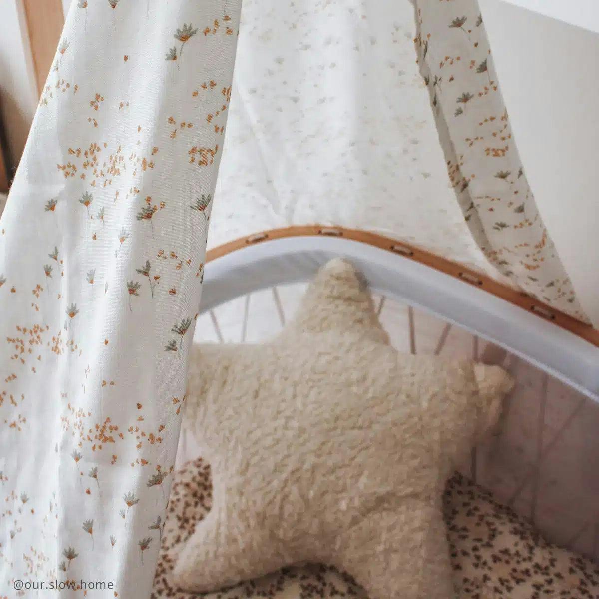 White Veil Canopy for KIMI Baby Cradle