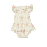 Pointelle Skirt Onesie in Parfait Pink