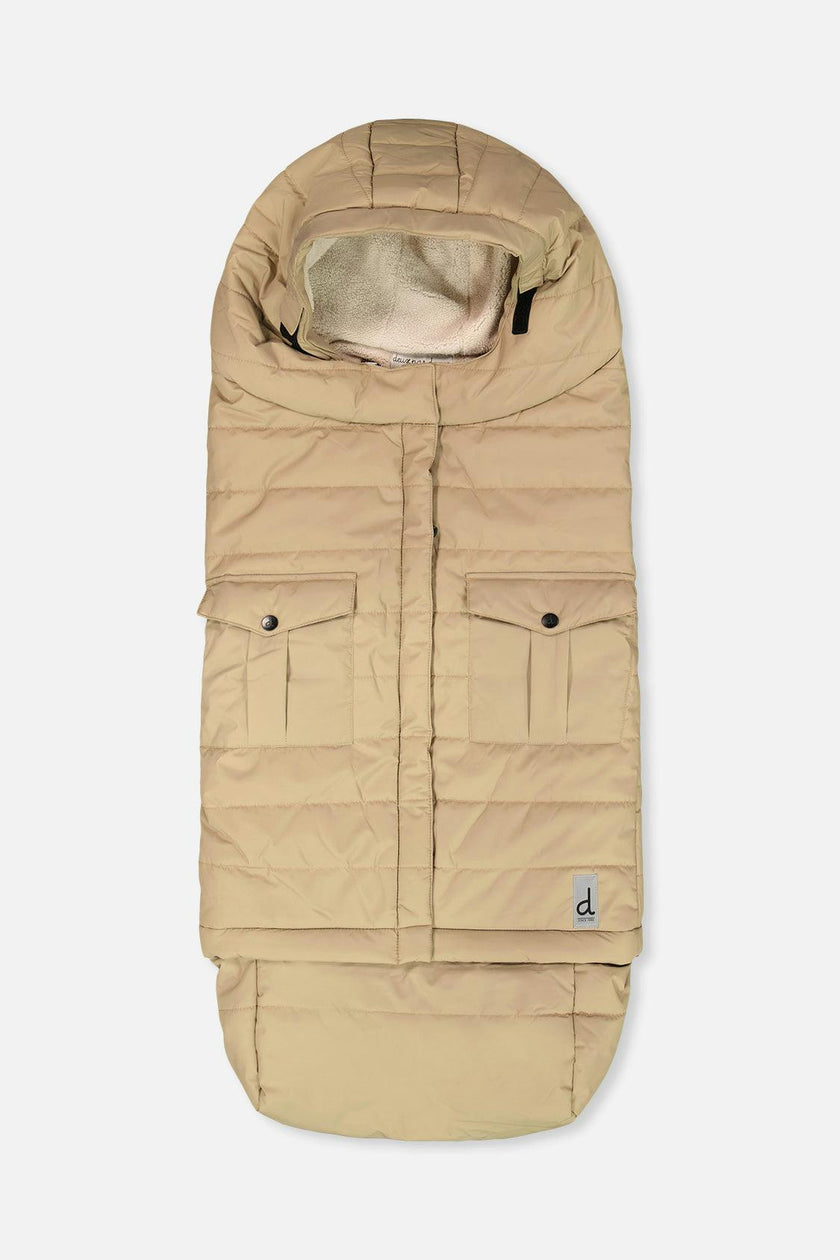 Evolutive Footmuff For Car Seats and Strollers Taupe