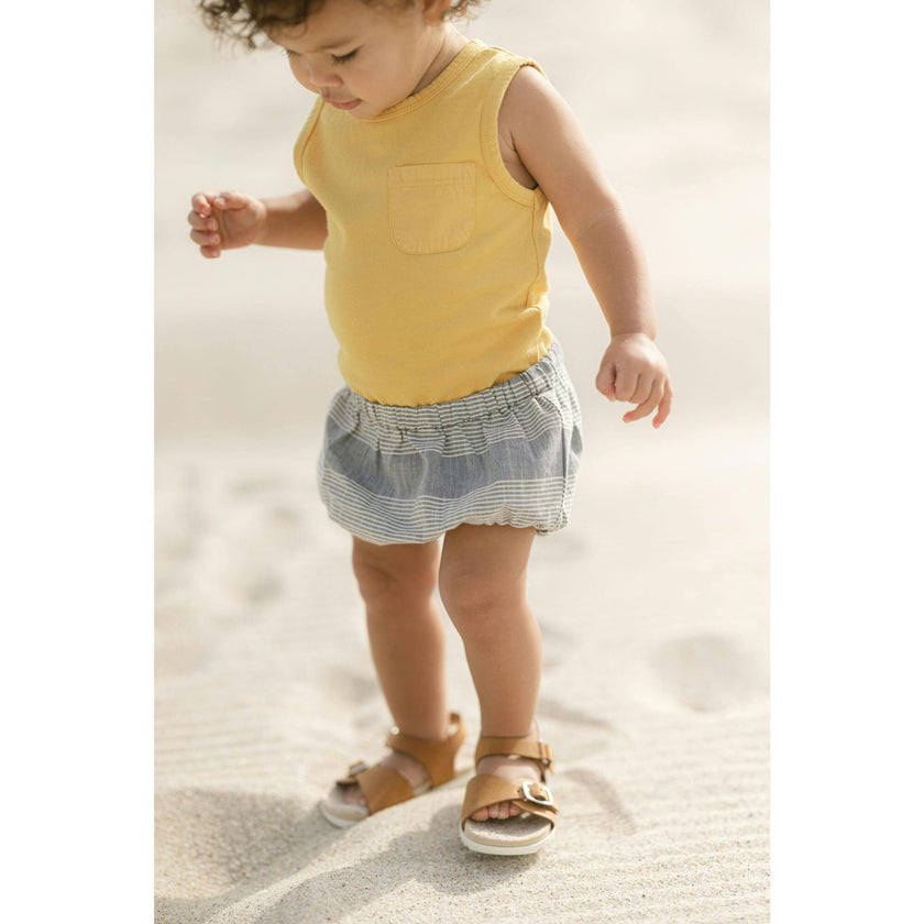 Vintage Washed Tank One-Piece, Yellow