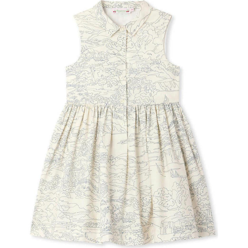 BONPOINT Robe Anne - Bleu