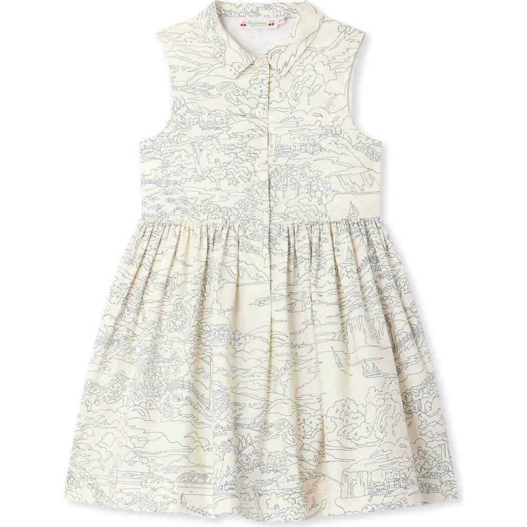 BONPOINT Robe Anne - Bleu