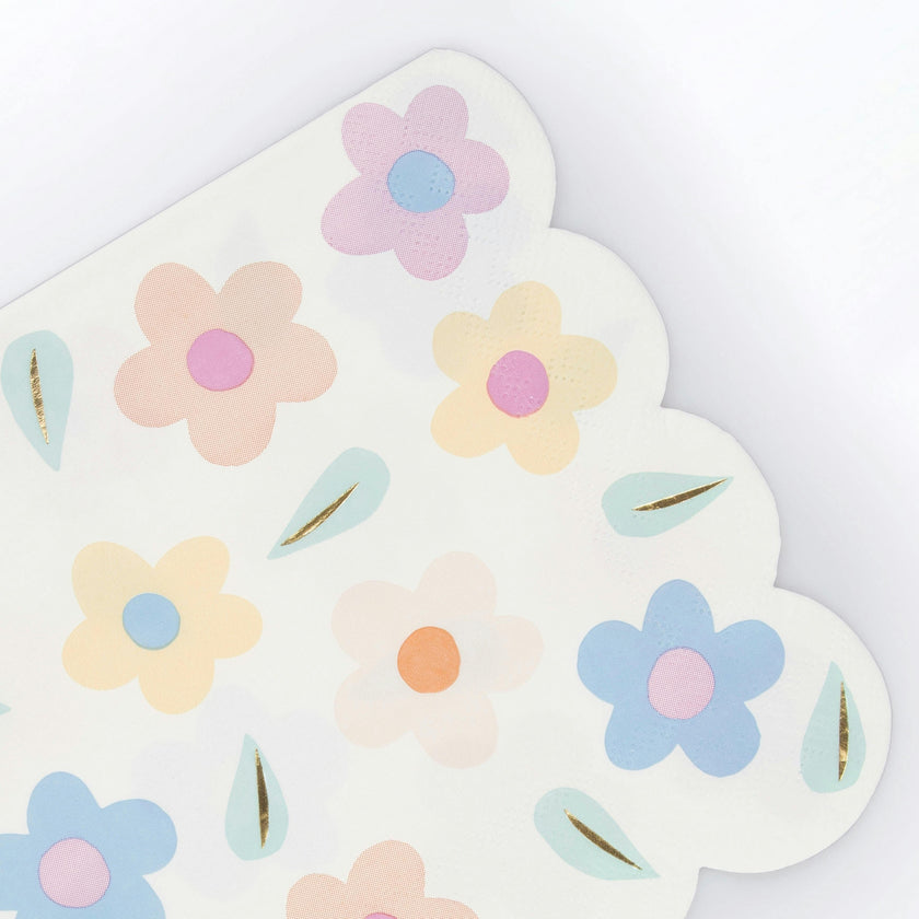 Happy Flowers Large Napkins