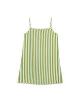 women's mini linen dress  - ice matcha