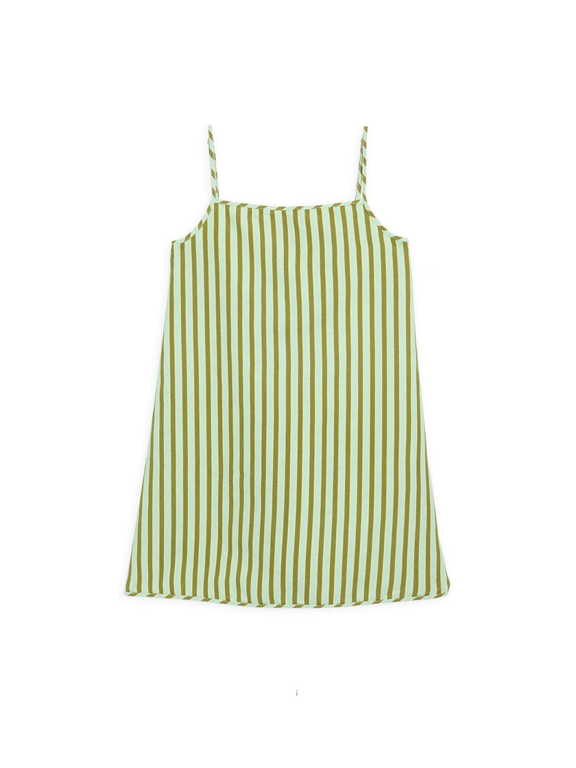 women's mini linen dress  - ice matcha