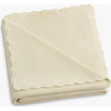 Cotton Knit Blanket, White