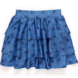Girls Hi-Shine Tiered Skirt
