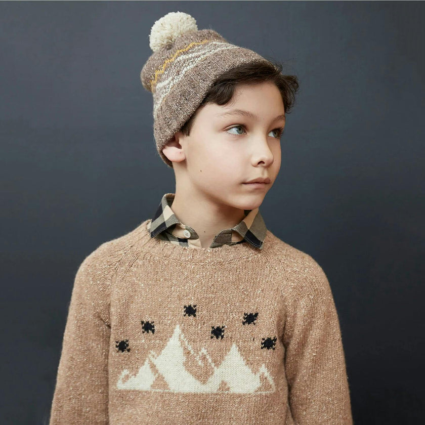 Mountain Scenery Knit Sweater