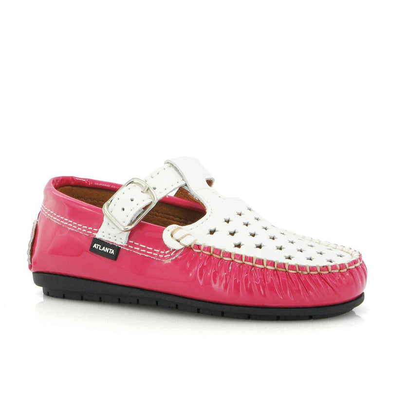 T-Walkers - fuchsia patent with stars