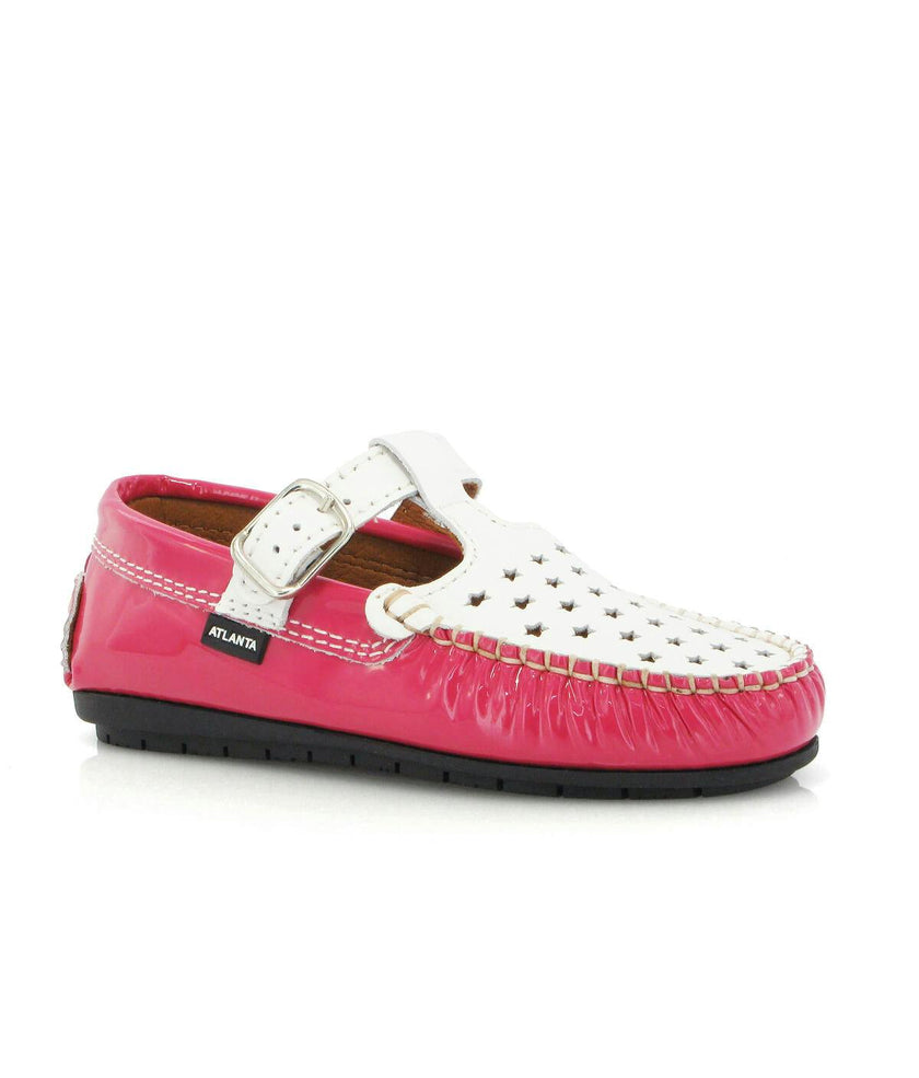 T-Walkers - fuchsia patent with stars