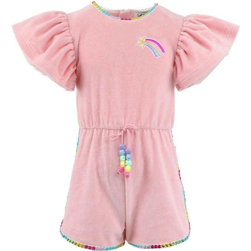 Velour Rainbow Gems Romper