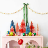 Pink & Red Christmas Tree Honeycomb Set