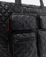 Black Medium Metro Travel Tote