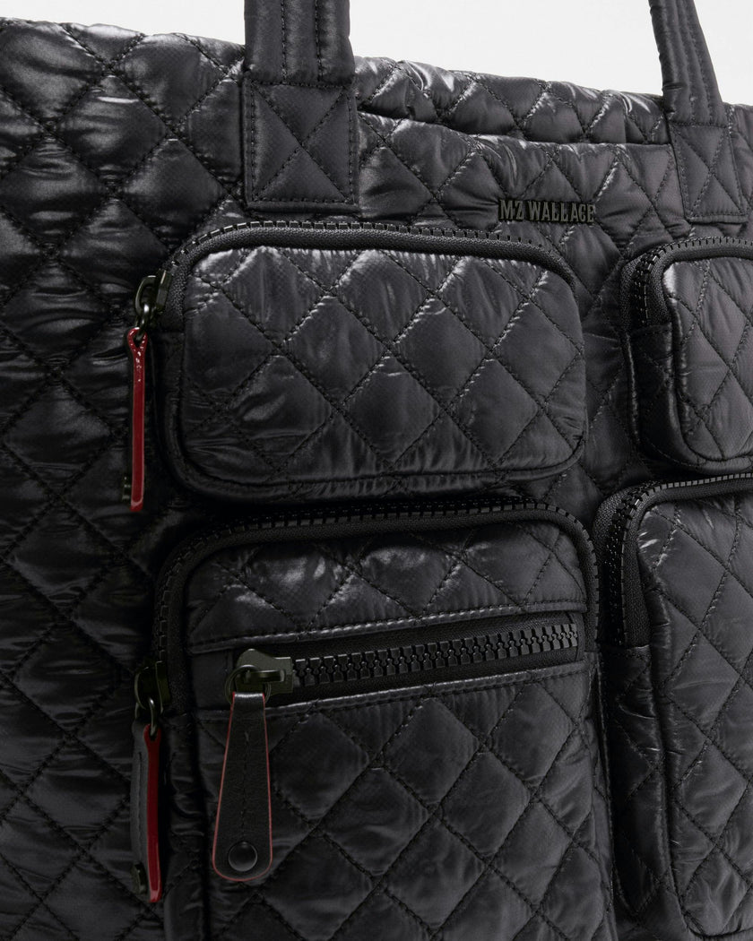Black Medium Metro Travel Tote