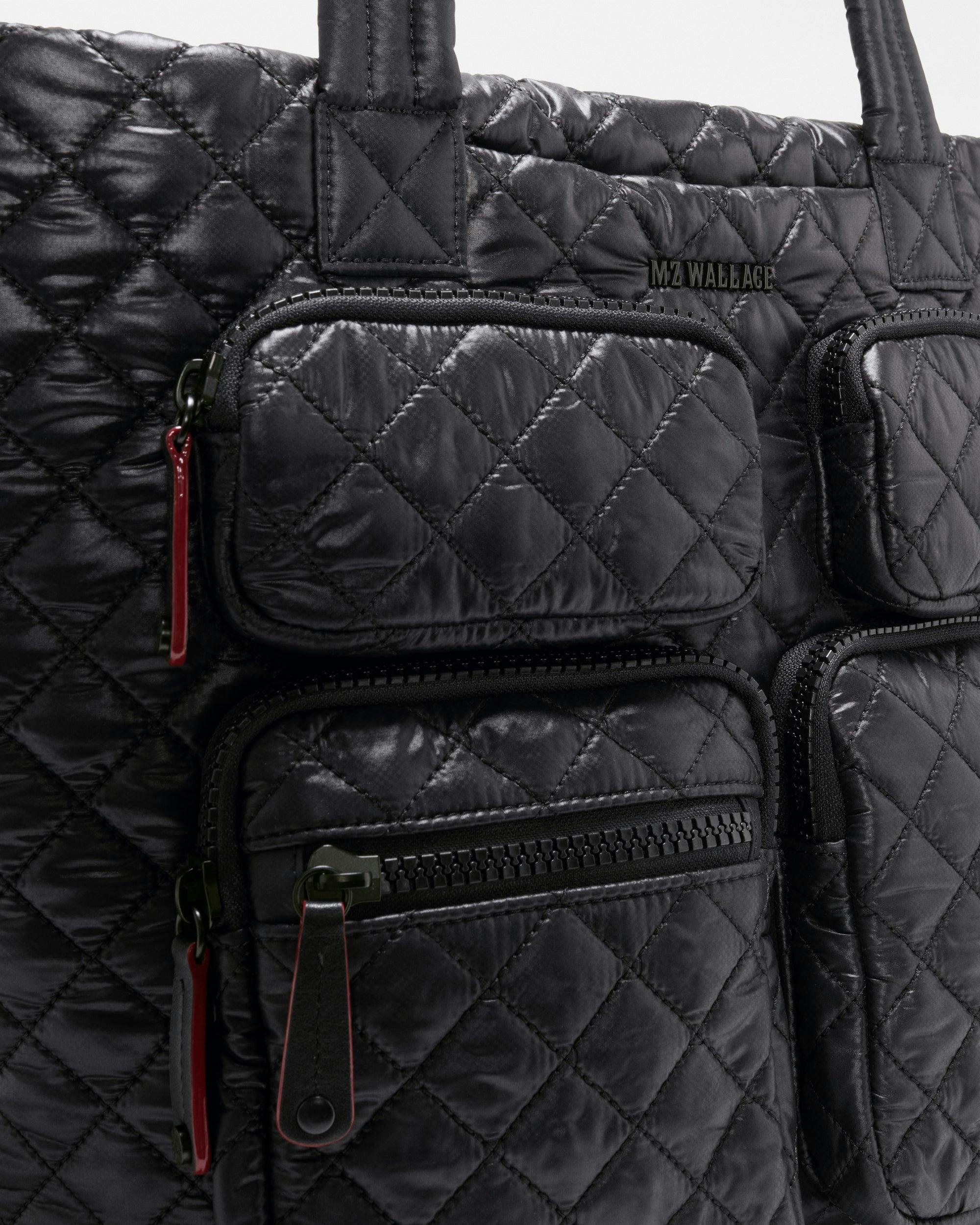 Black Medium Metro Travel Tote