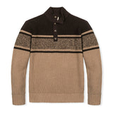 Organic Mock Neck Waffle Sweater