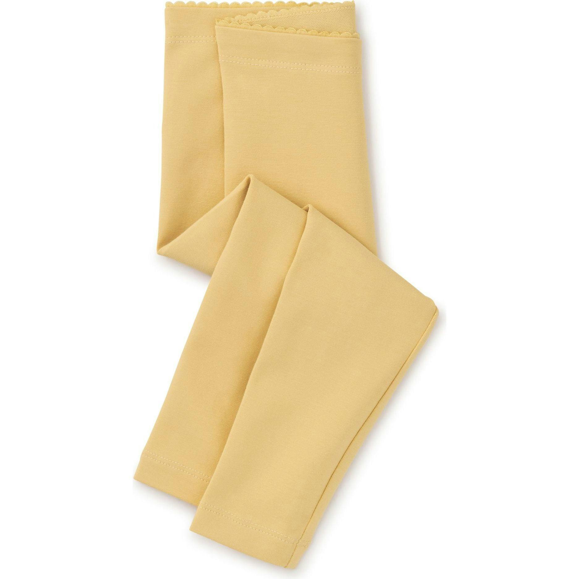 Solid Super-Soft Leggings, Yellow