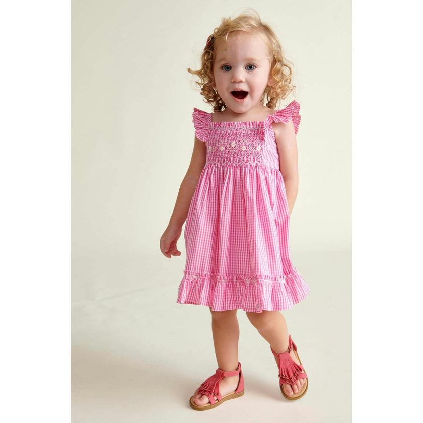 Hand-Smocked Baby Sun Dress Alba