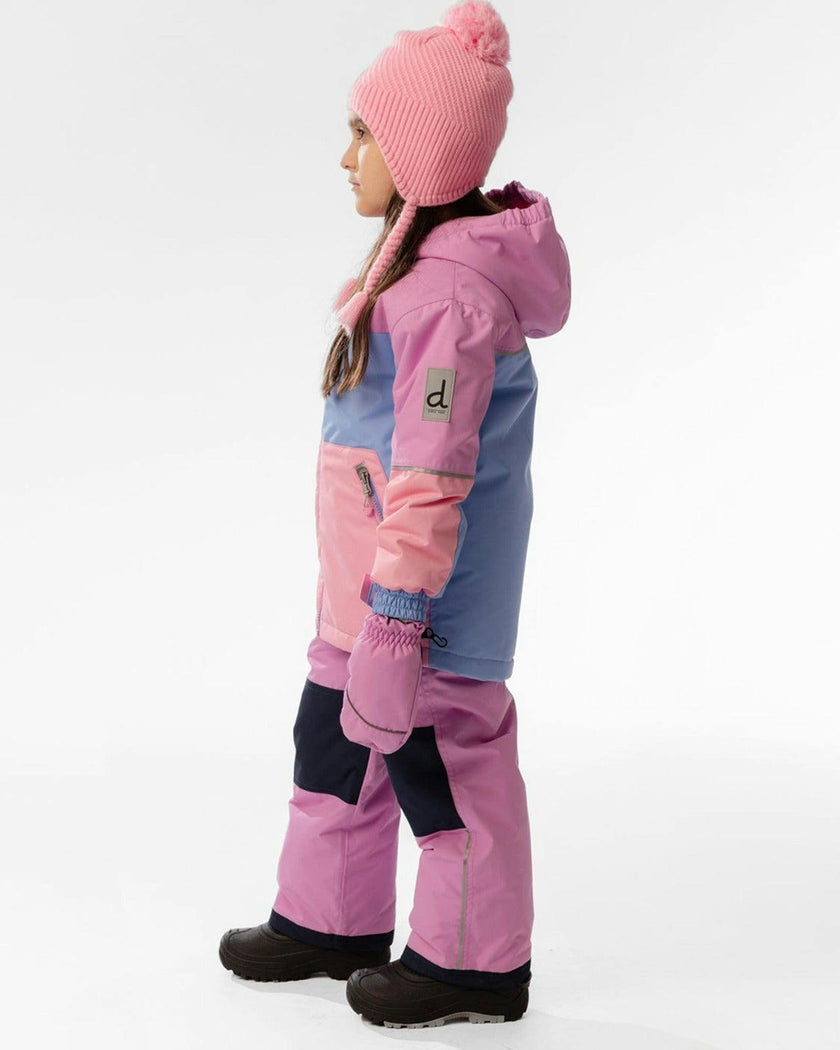 Light Weight Two Piece Chill Snowsuit Pink Blue and Mauve