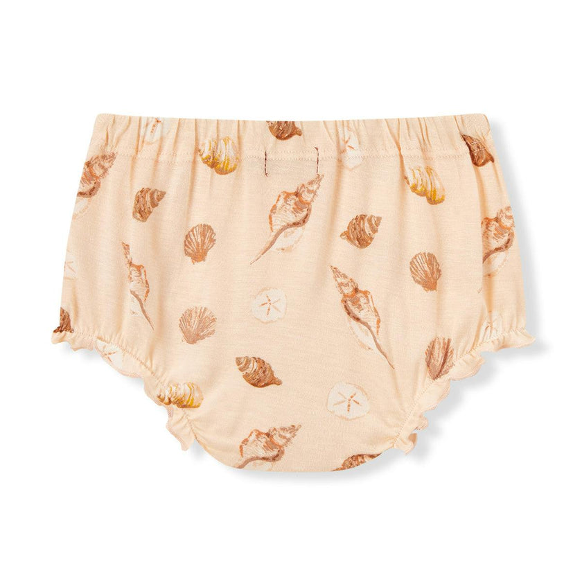 Seashells Bamboo Dress & Bloomer Set
