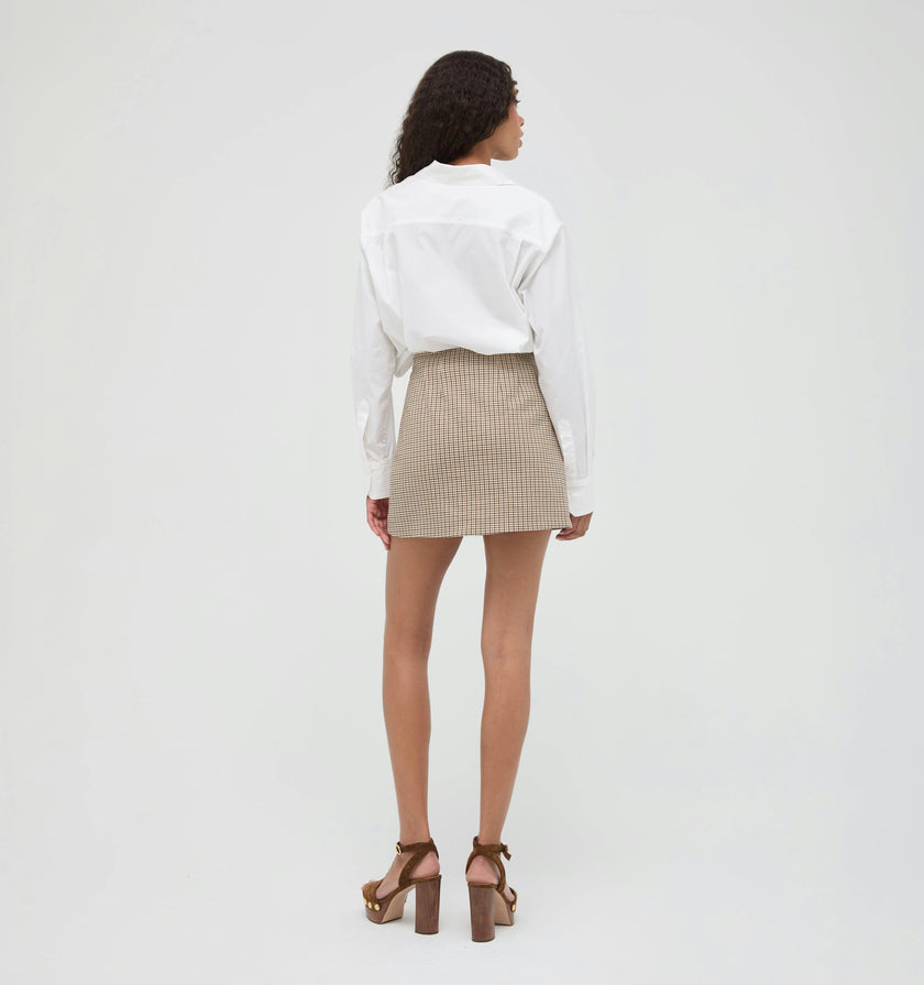 The Melody Skirt - Hertford Houndstooth