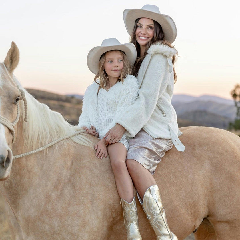 Cowgirl Goldie Boots, Gold