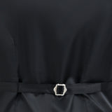 Black Serge Formal Vest & Bow Tie Suit Set