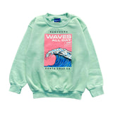 Kids’ Sunset Crew Sweatshirt - Waves