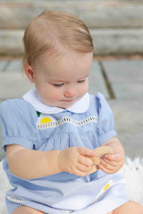 Pincord Dress With Flowers