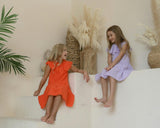 Anna dress (scarlet orange)