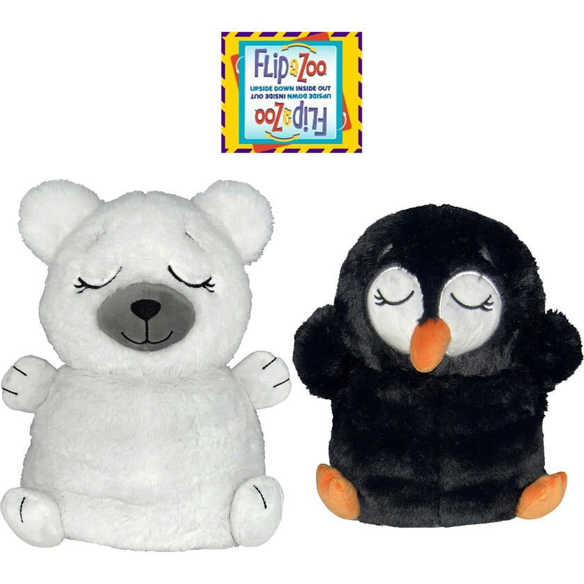 FlipaZoo: Upside Down Inside Out - to - 2-In-1 Animal Plush