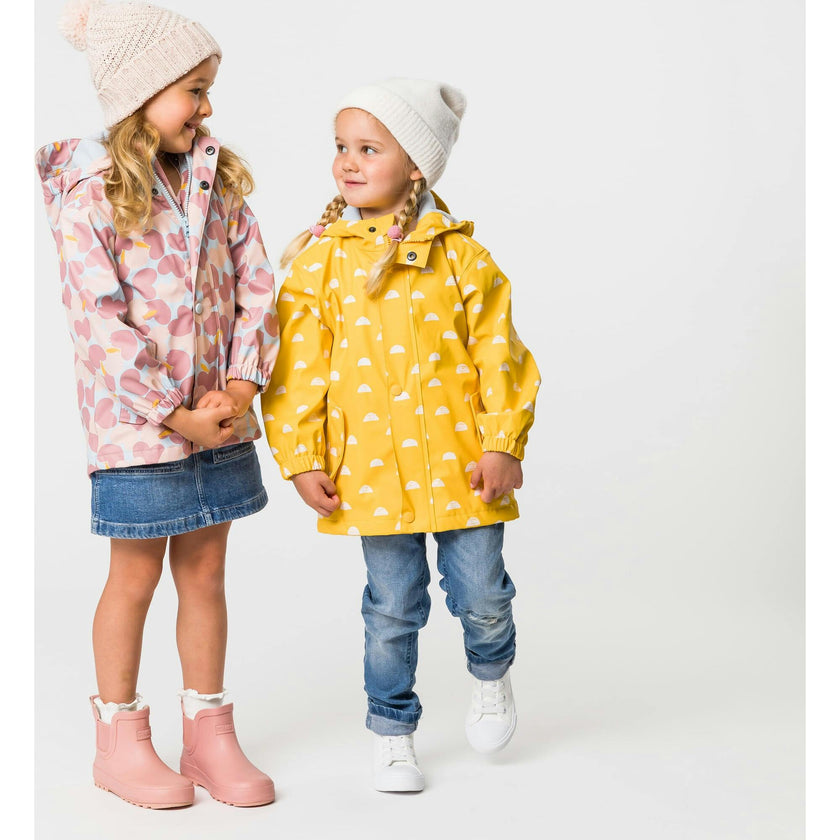 Recycled Waterproof Raincoat, Yellow