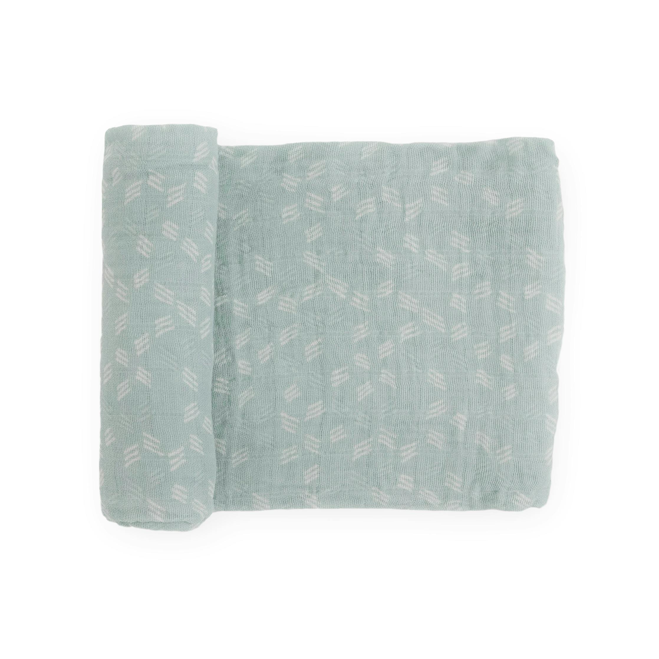 Cotton Muslin Swaddle Blanket - Misty Field