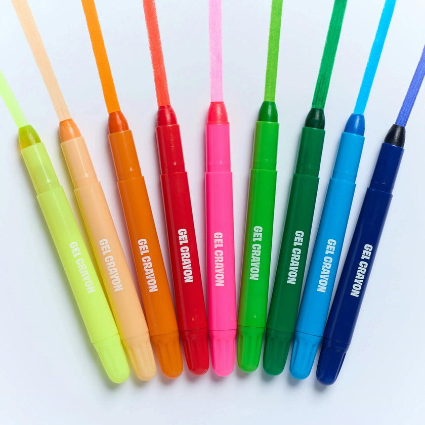 GELLY FLOW CRAYONS (9 crayons gel)