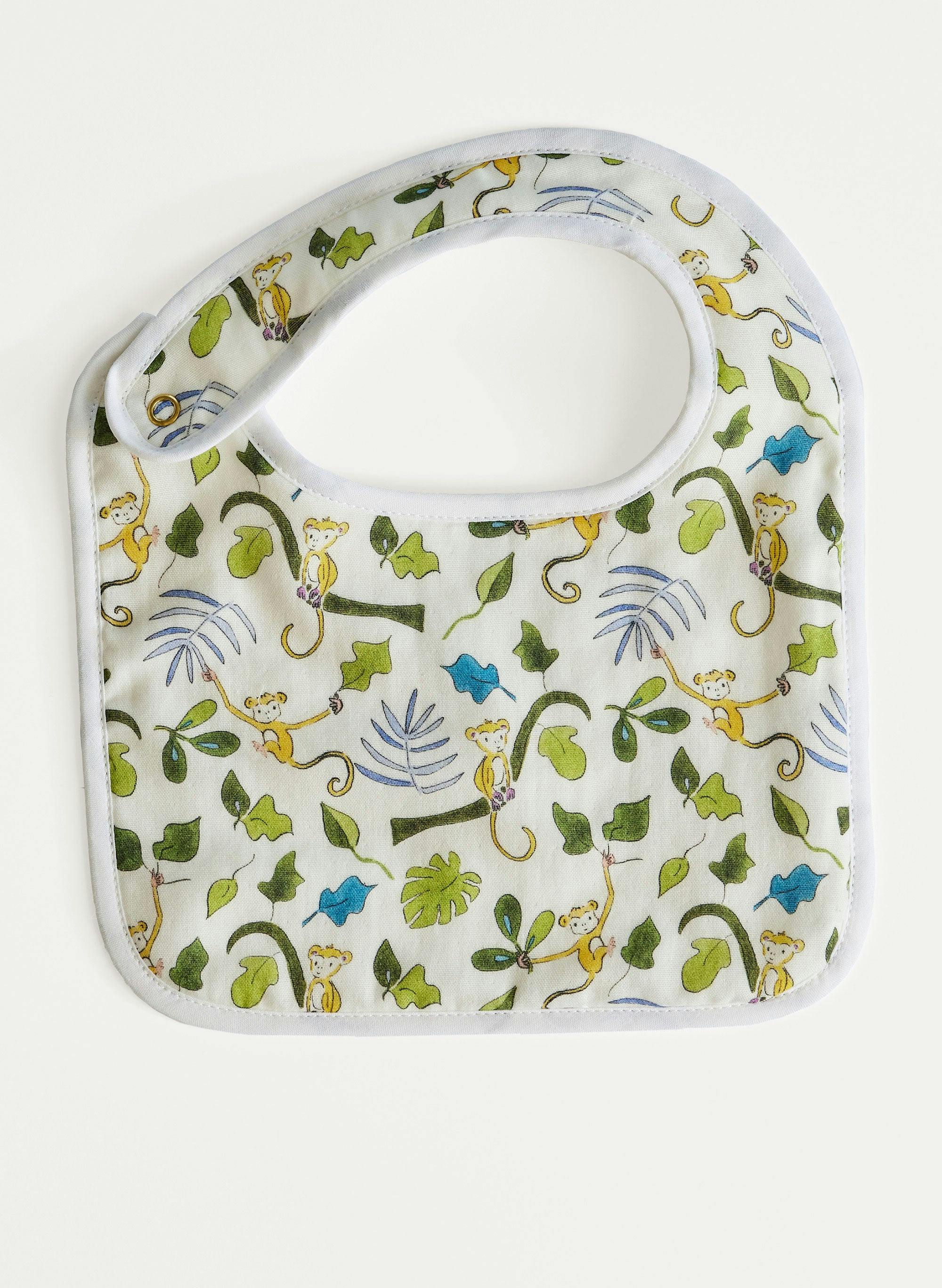 Baby Classic Bib - Happy Monkey