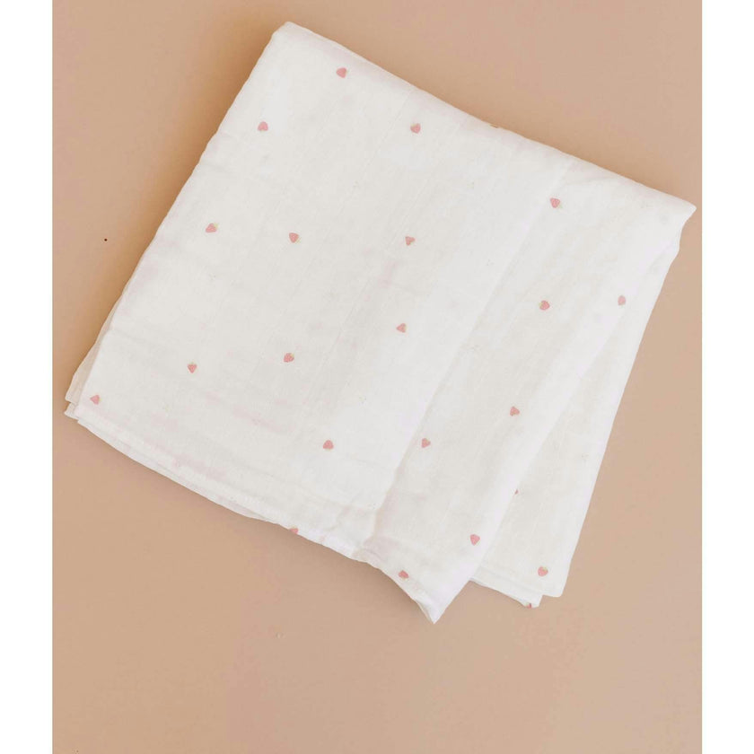 Strawberry Swaddle and Teether Set - Red Strawberry