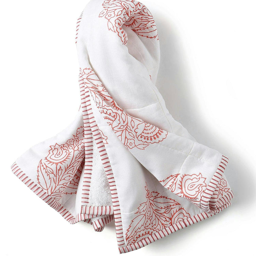 Block-Printed Terry Towel