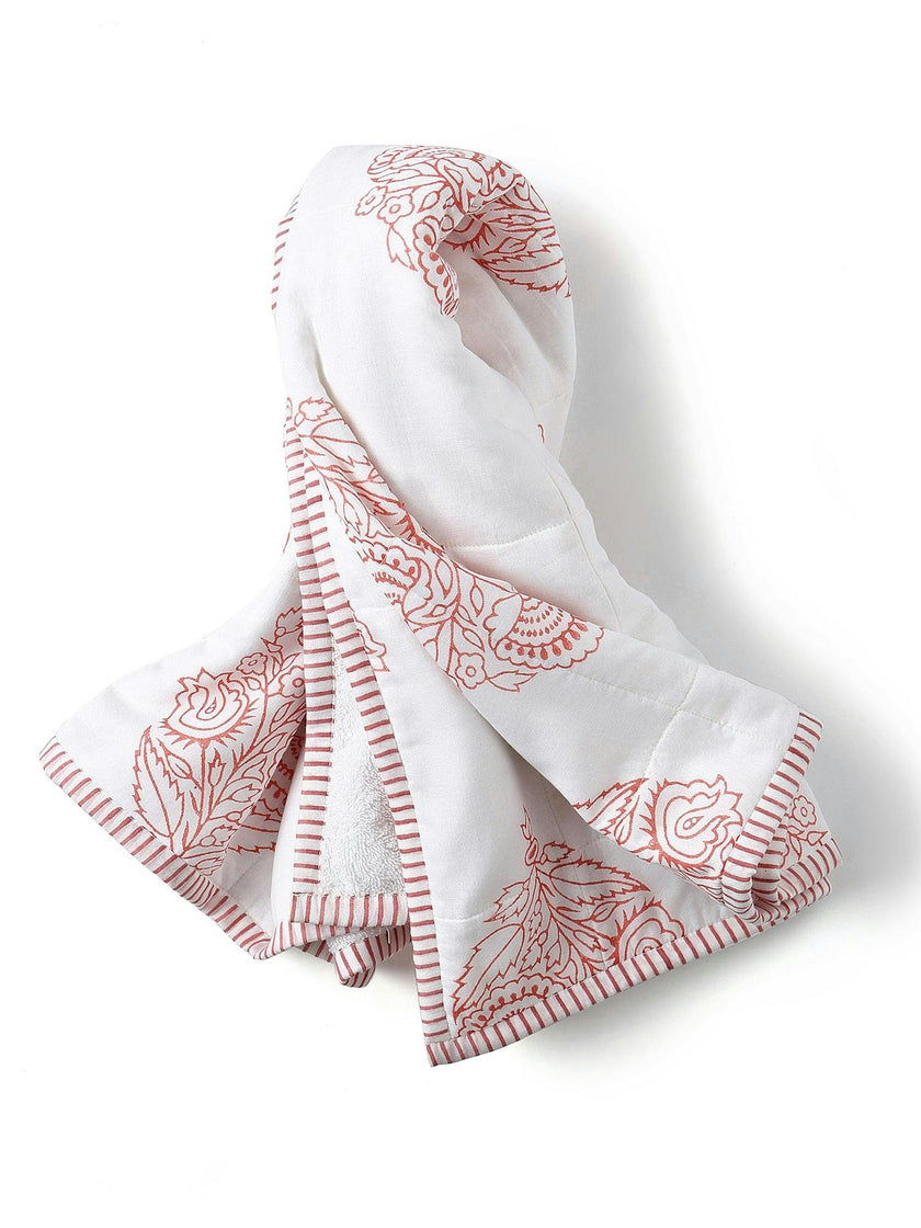 Block-Printed Terry Towel