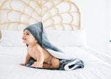 Premium Baby Knit Hooded Towel - Hunter