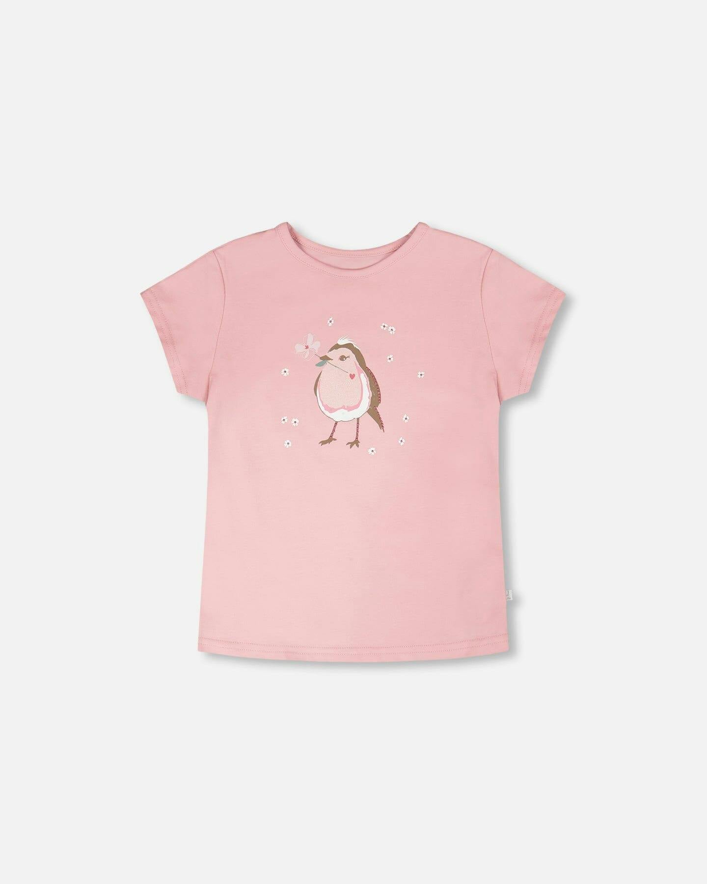 Organic Cotton Jersey T-Shirt Dusty Pink